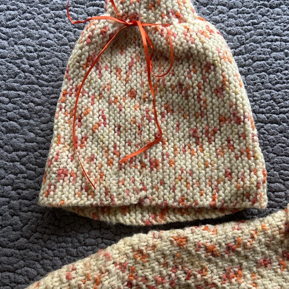 Cozy Knit Sweater Set with Hat and Mittens - Picture 2 of 3